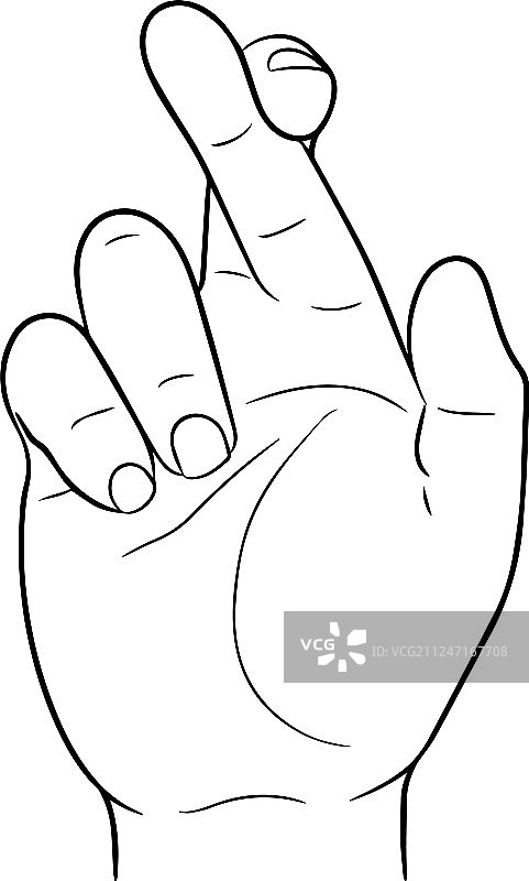 祈祷手指交叉图片素材