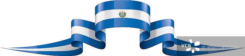 萨尔瓦多国旗上有白色图片素材