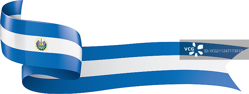 萨尔瓦多国旗上有白色图片素材