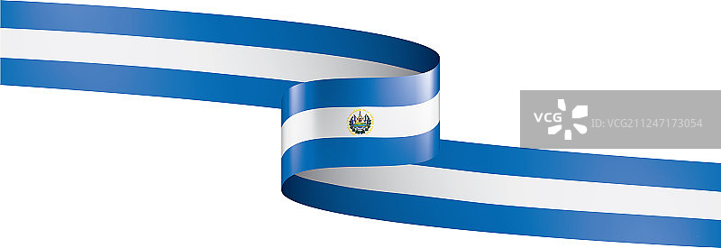 萨尔瓦多国旗上有白色图片素材