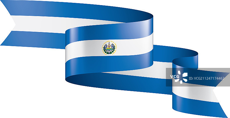萨尔瓦多国旗上有白色图片素材
