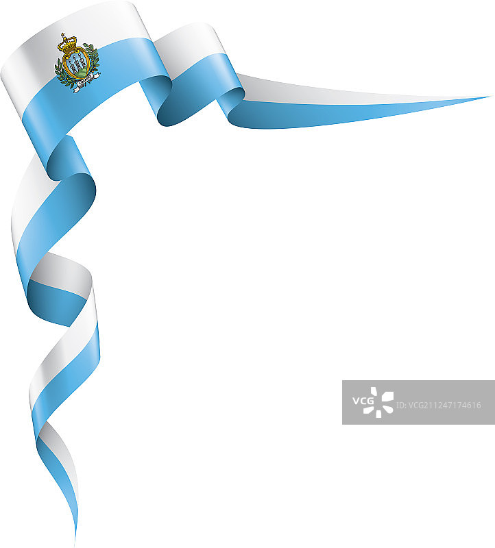 圣马力诺国旗上有白色图片素材