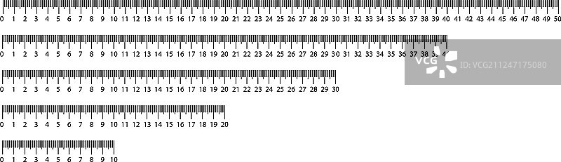 10-50厘米测量尺图片素材