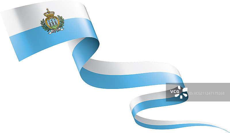 圣马力诺国旗上有白色图片素材