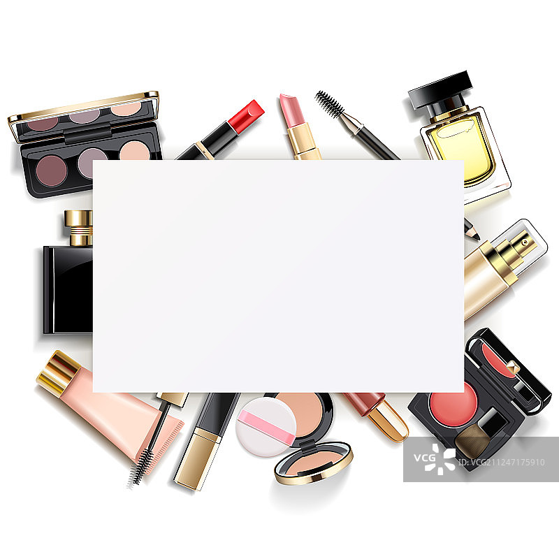 化妆纸卡图片素材