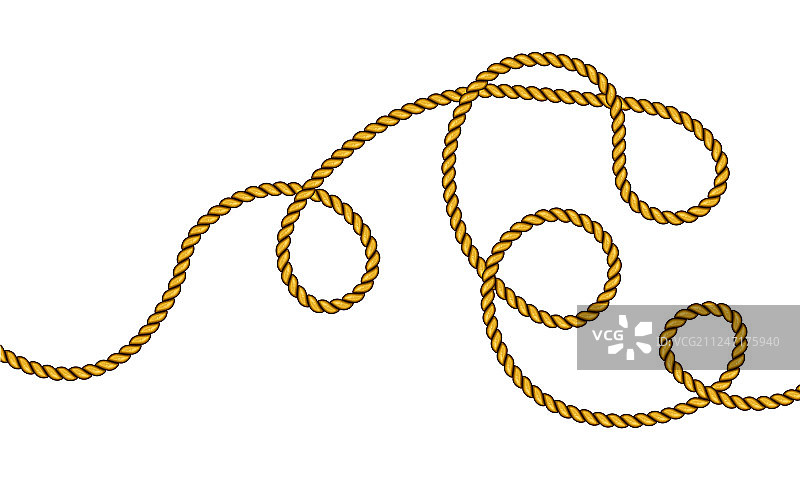 逼真纤维绳索图片素材