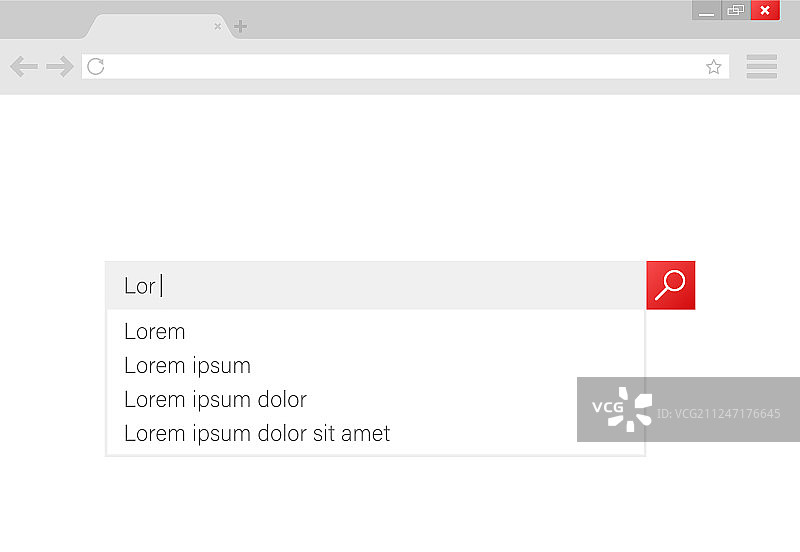 搜索栏元素设计套装图片素材