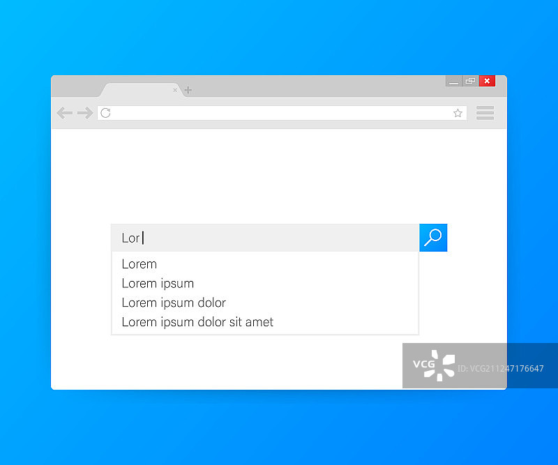 搜索栏元素设计套装图片素材