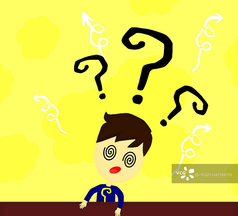困惑的儿童耸肩图片素材