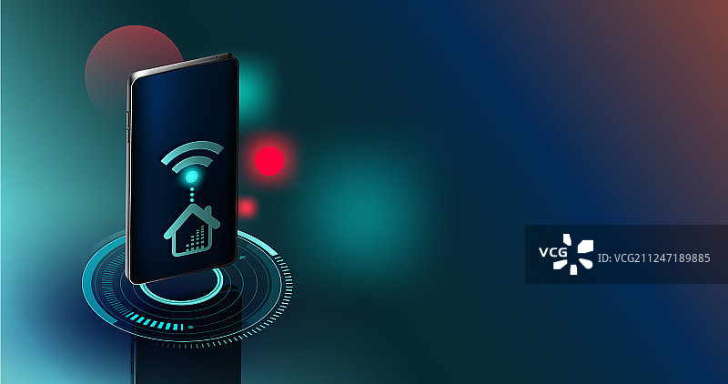 未来智能家居控制技术图片素材