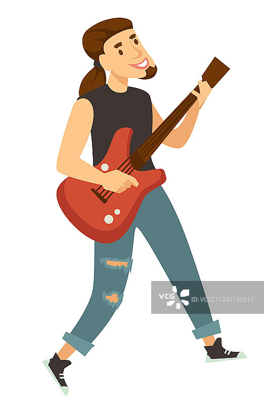 摇滚吉他手或音乐家图片素材