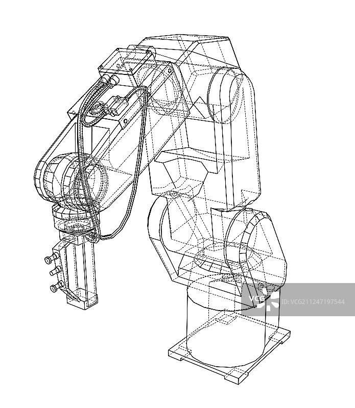 3D机械手臂渲染图片素材