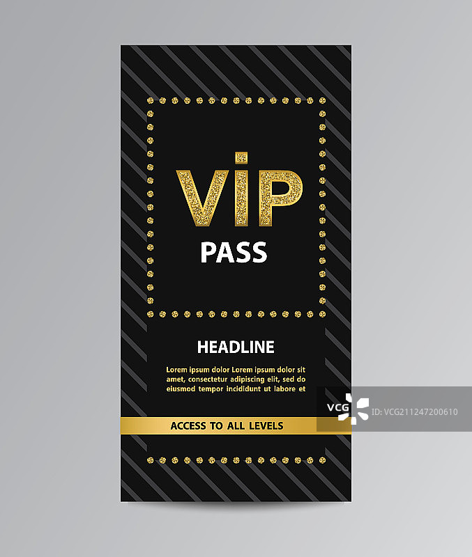 VIP通行证入场券图片素材