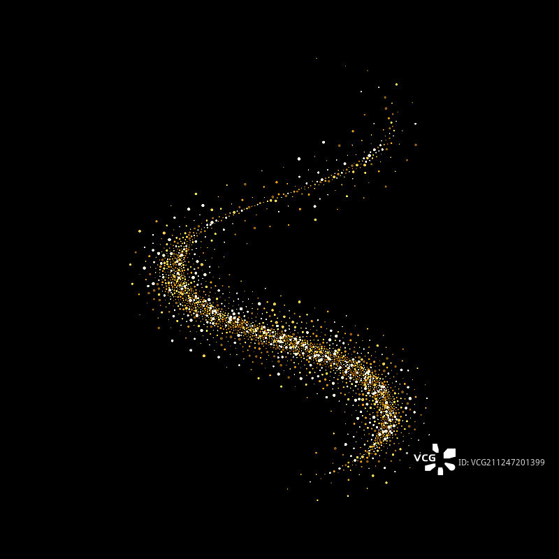 金色闪光颗粒灯光效果图片素材