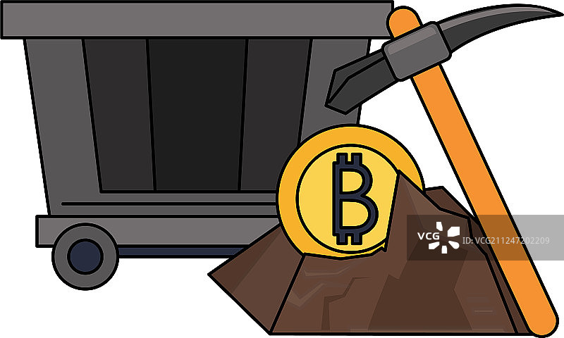 比特币加密货币数字货币符号图片素材