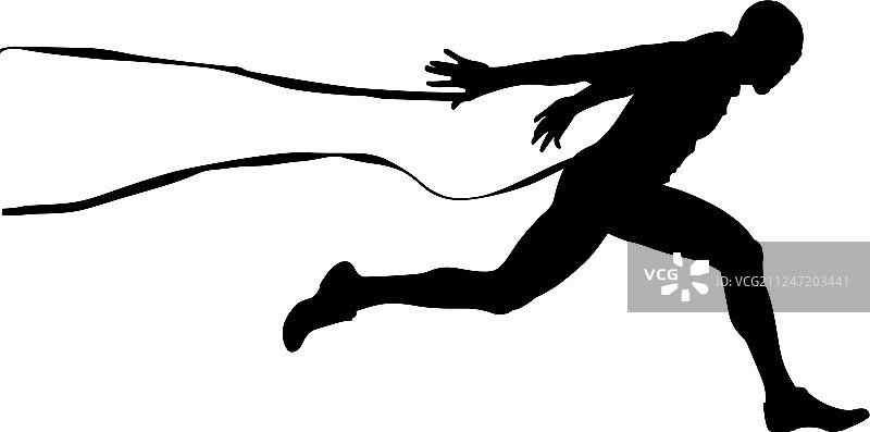 冲过终点线图片素材