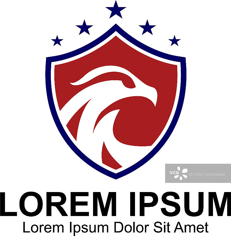 猎鹰盾牌标志图片素材