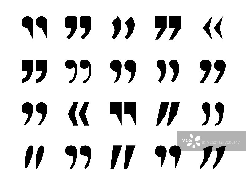 引号标记与逗号图片素材