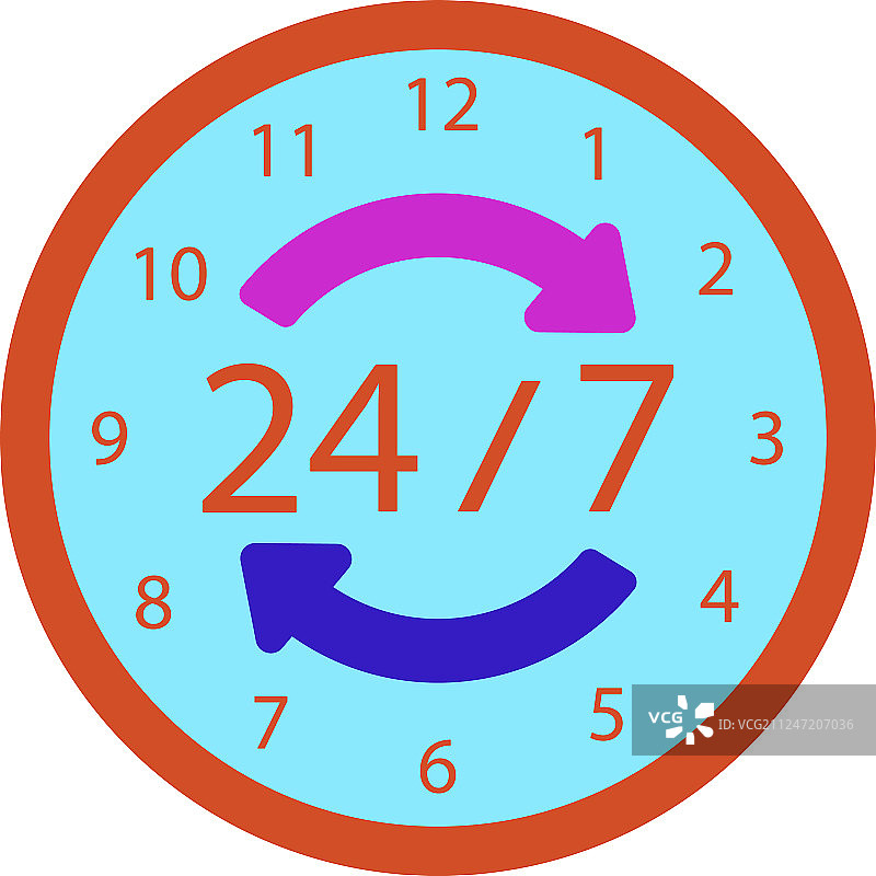 24小时图标图片素材