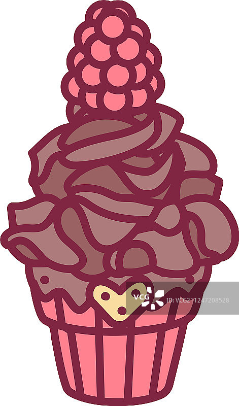 可爱的纸杯蛋糕艺术图片素材