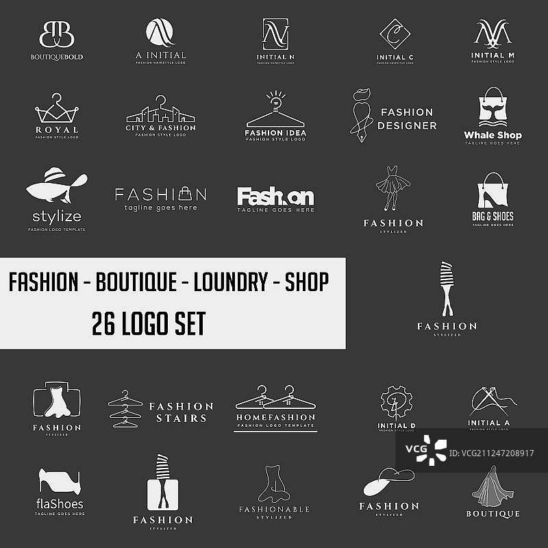 时尚购物简约Logo合集图片素材