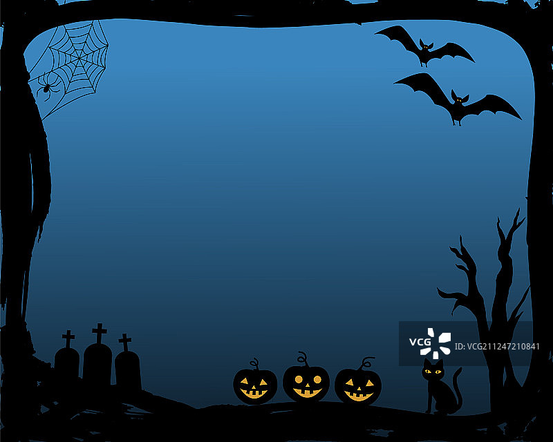 万圣节派对邀请函图片素材