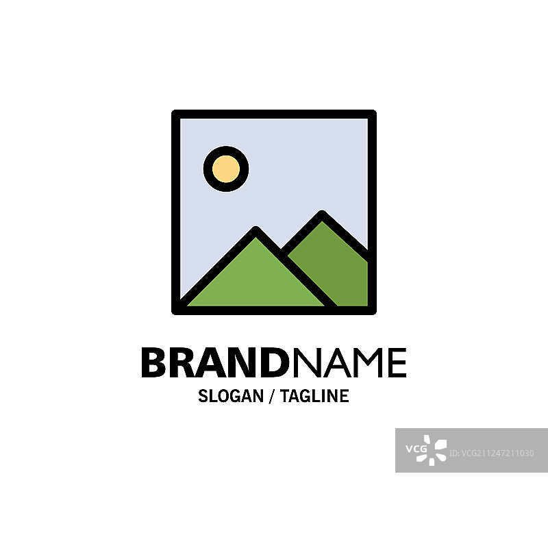 Twitter图片商务Logo模板（扁平风格）图片素材