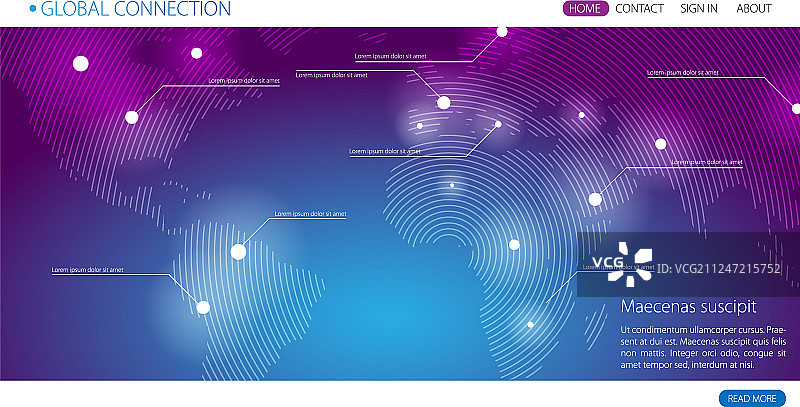 全球连接商业banner图片素材