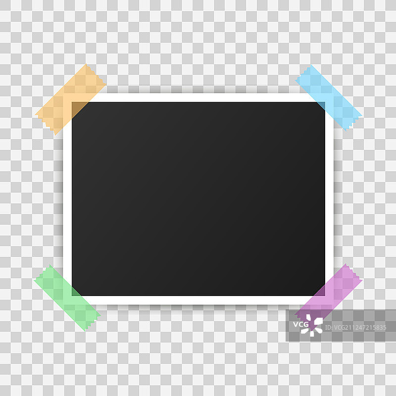 相框模型设计逼真的照片图片素材