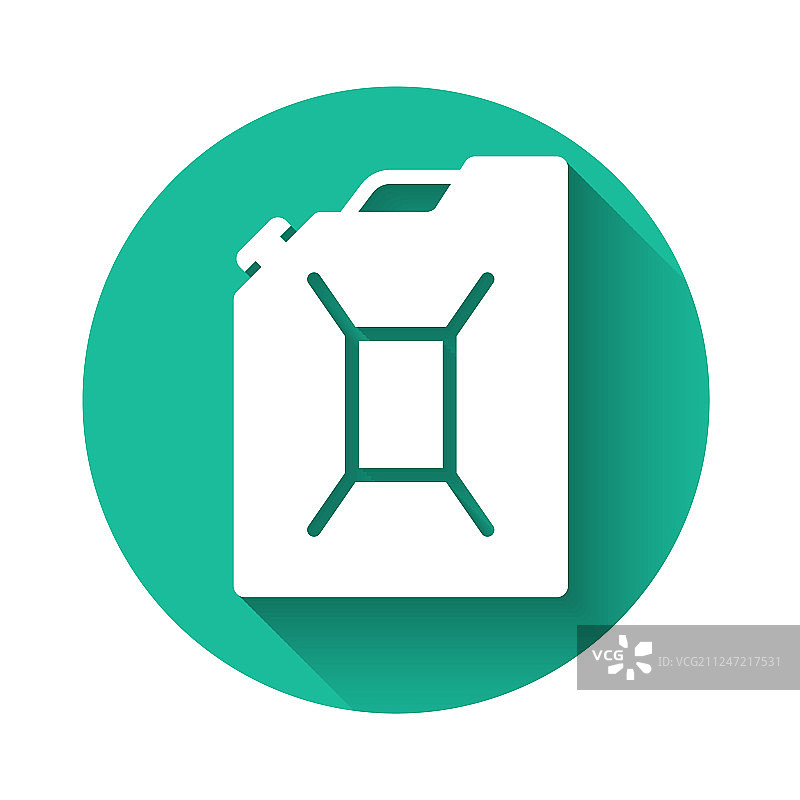 带白色汽油罐图标图片素材