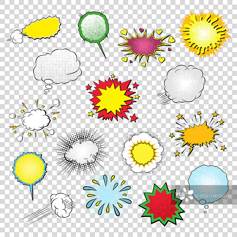 对话气泡符号模板图片素材
