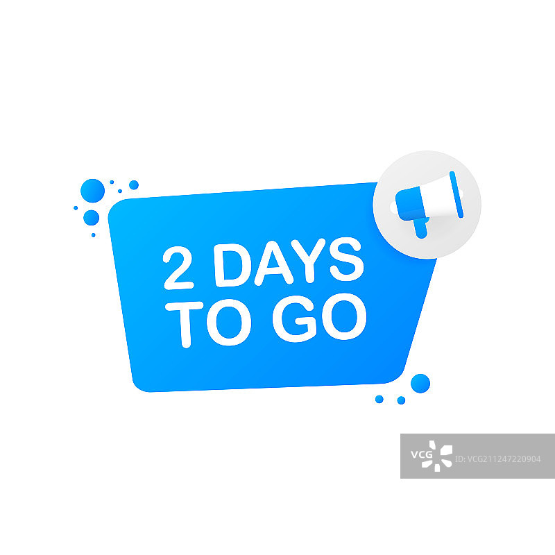 蓝色背景banner倒计时2天图片素材