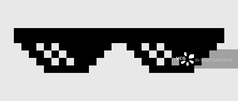 像素眼镜图标图片素材