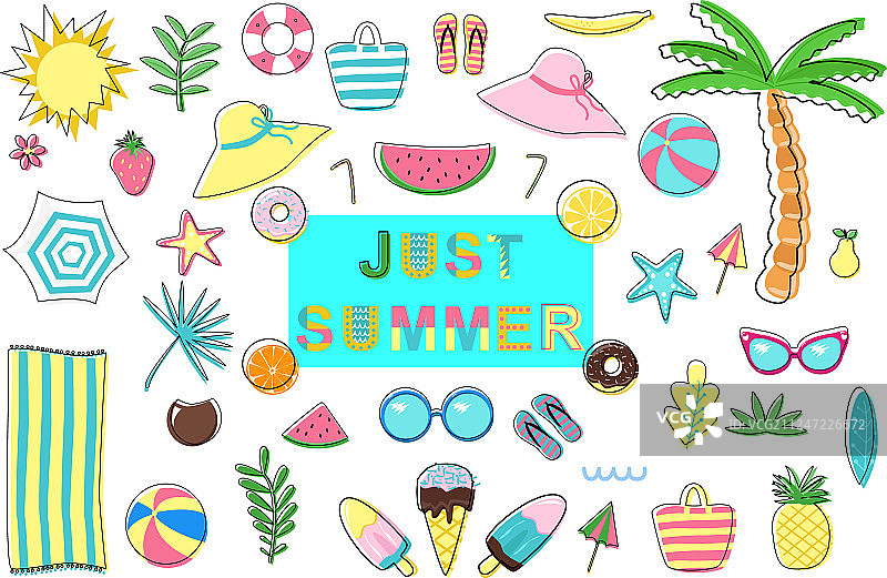 夏季元素素材图片素材