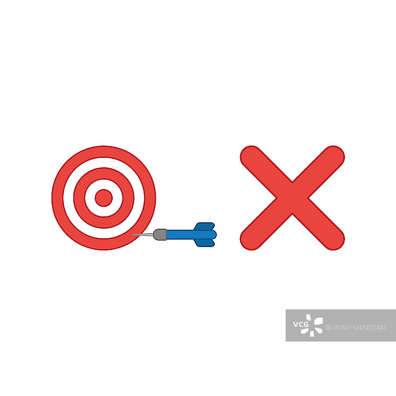 靶心与飞镖图标概念图片素材
