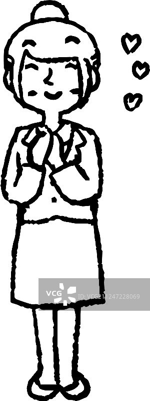 单色求职女学生面部图片素材