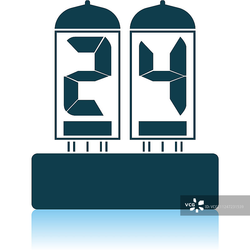 电子数字灯图标图片素材