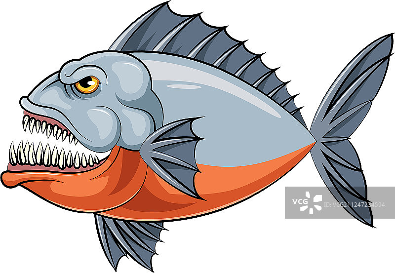 吉祥物：食人鱼图片素材
