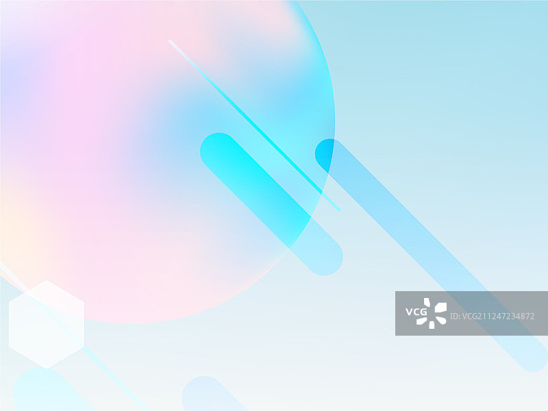 蓝色几何抽象背景图片素材