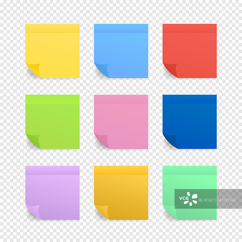 彩色粘纸、便笺、便笺、纸、股票图片素材