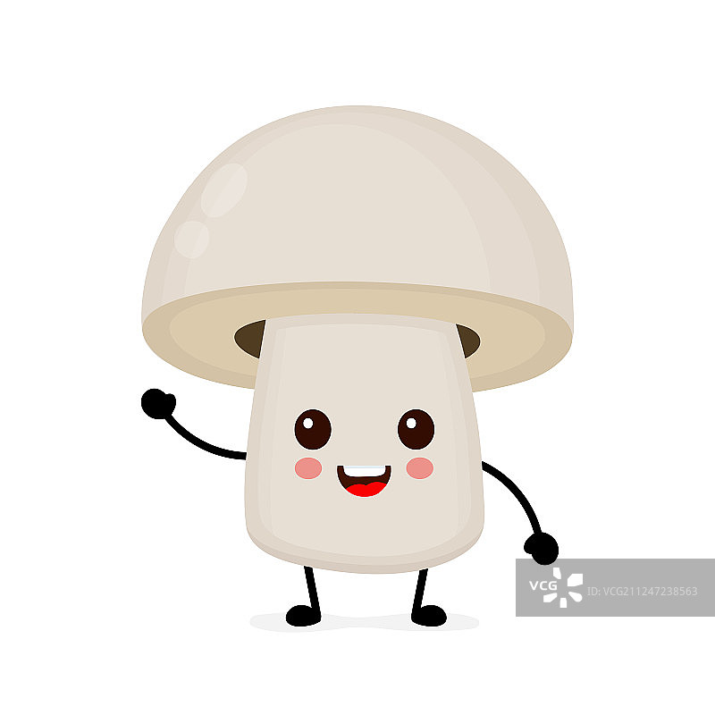搞怪可爱快乐的笑脸蘑菇图片素材