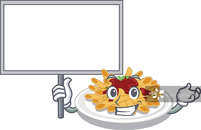 卡通盘子里的意面图片素材