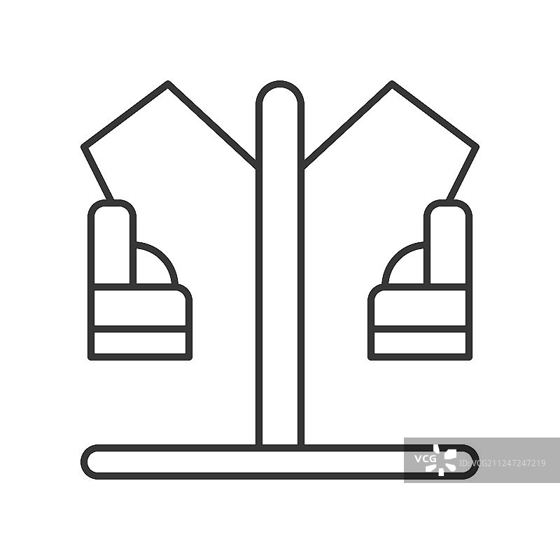 游乐园旋转椅图标图片素材