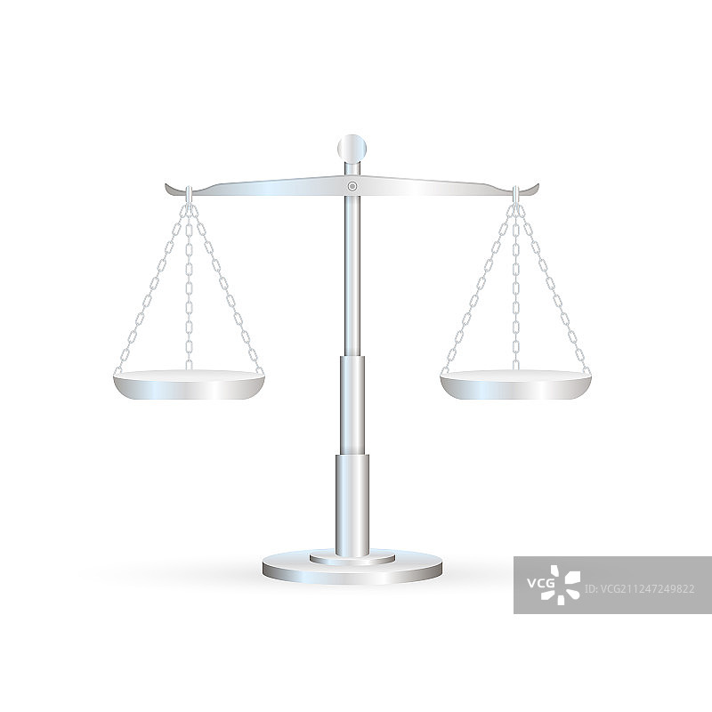 白色背景上的天秤座天平图标图片素材