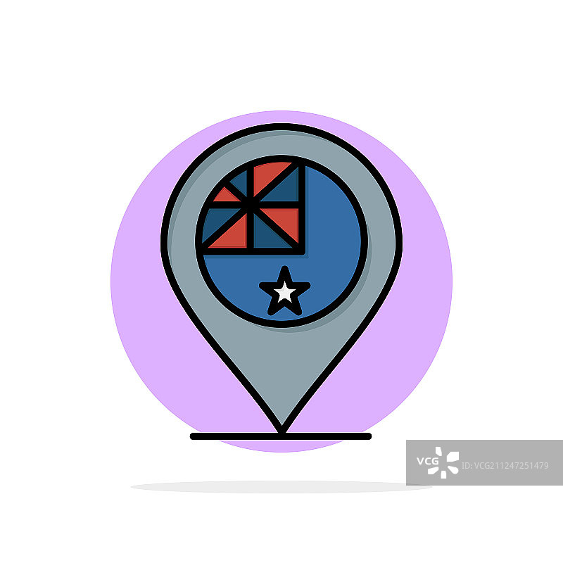 澳大利亚国家抽象旗帜图片素材