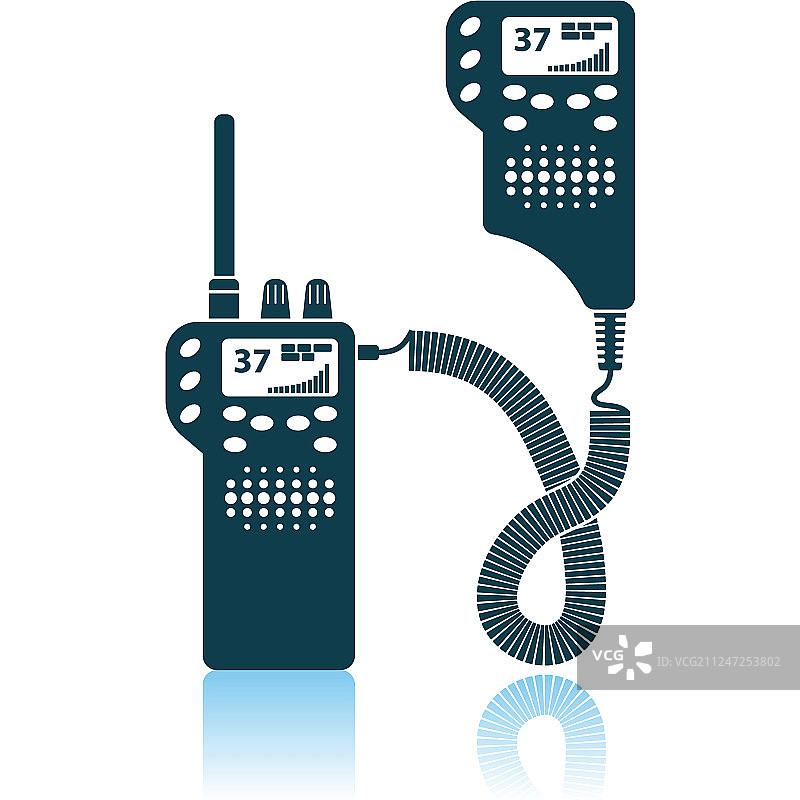 警用无线电图标图片素材