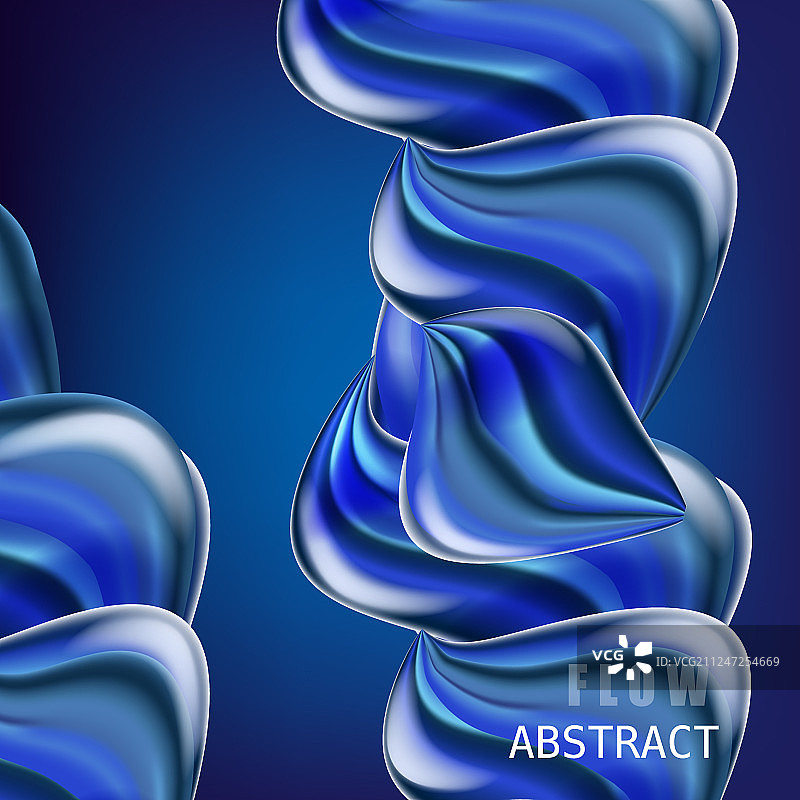 现代流体渐变彩色流动组合图片素材