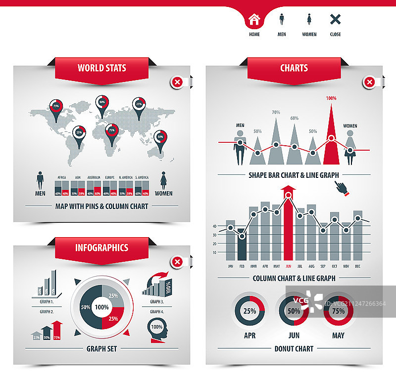 图表和图形图片素材