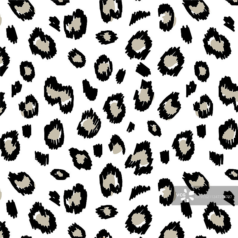 豹纹动物图案无缝背景图片素材