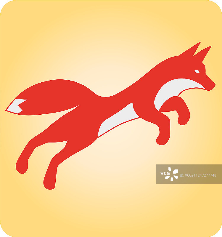 跳跃的红狐图片素材